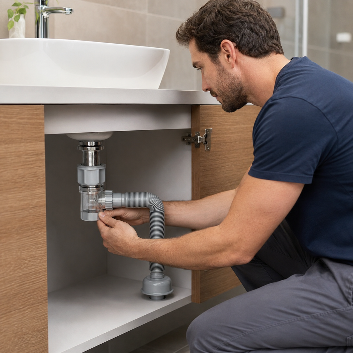 π Sink Drain Kit | Plastic Bathroom Homeowners | Flexible Plumbing