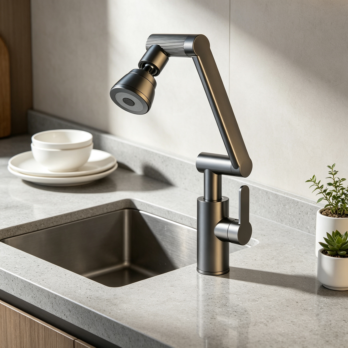 π° Modern Kitchen Faucet | Adjustable Swivel Spout | Flexible Sink Water Fixture