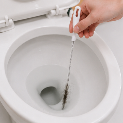🧹 Flexible Hair Cleaning Brush | Slim Spiral Design | Drain & Gap Cleaning Tool