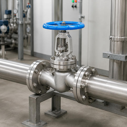 🔧 Industrial Globe Valve | Metal Construction | Reliable Flow Control