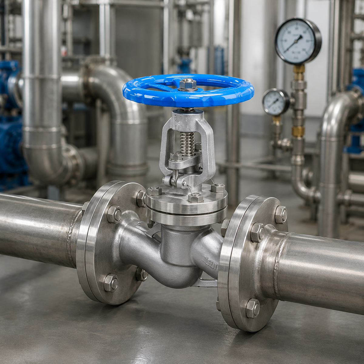 🔧 Industrial Globe Valve | Metal Construction | Reliable Flow Control