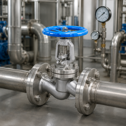 🔧 Industrial Globe Valve | Metal Construction | Reliable Flow Control