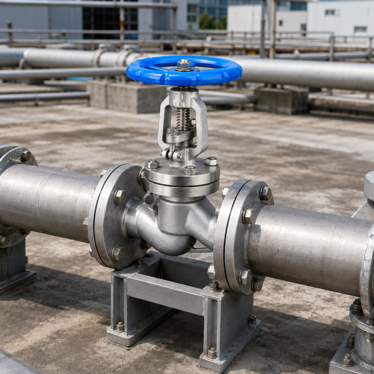 🔧 Industrial Globe Valve | Metal Construction | Reliable Flow Control