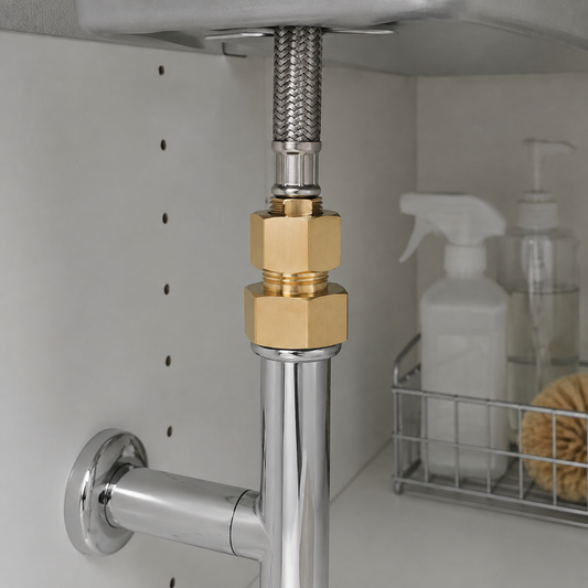 🔩 Brass Threaded Adapter | Secure Connection | Compact Pipe Fitting