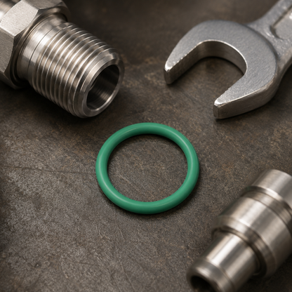 🟢 Green O-Ring Seal | Flexible Design | Reliable Leak Protection