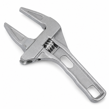 🔧 Adjustable Wrench | Wide-Jaw Metal Design | Plumbing & Repair Essential