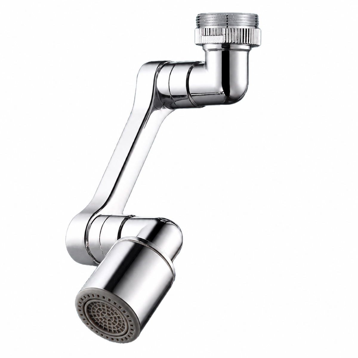 🚰 Faucet Extender | Chrome Kitchen Families | Flexible Swivel Reach