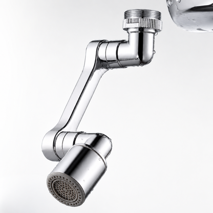 🚰 Faucet Extender | Chrome Kitchen Families | Flexible Swivel Reach