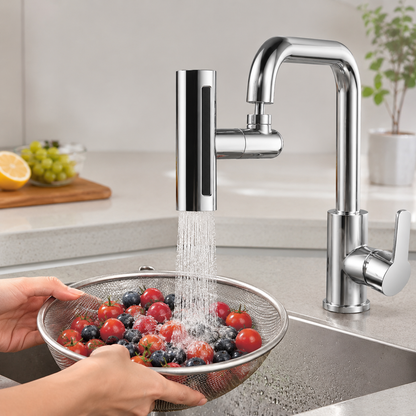 🚿 Faucet Aerator | Chrome Kitchen Families | Wide Swivel Spray