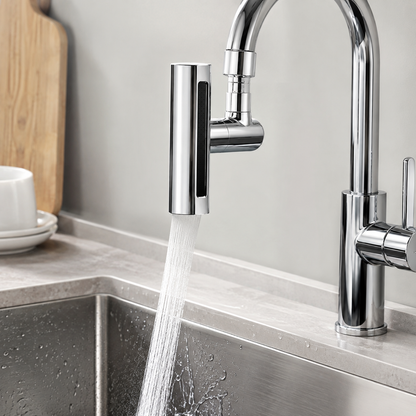 🚿 Faucet Aerator | Chrome Kitchen Families | Wide Swivel Spray