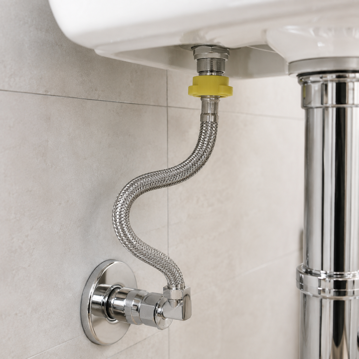 🔧 Heater Hose | Braided Steel Homeowners | Flexible Silver Connector