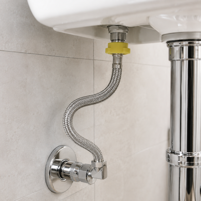 🔧 Heater Hose | Braided Steel Homeowners | Flexible Silver Connector
