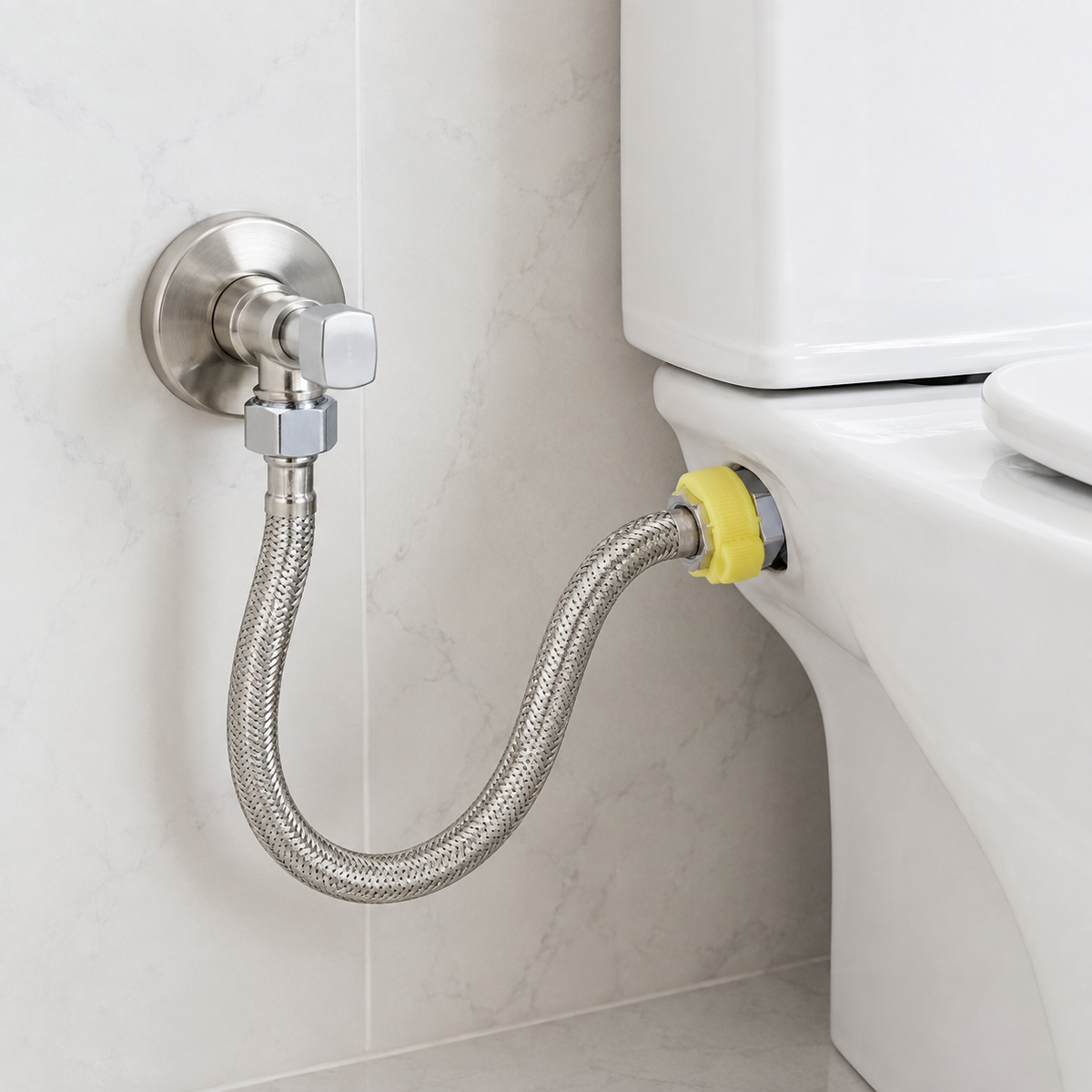 🔧 Heater Hose | Braided Steel Homeowners | Flexible Silver Connector