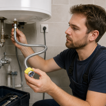 🔧 Heater Hose | Braided Steel Homeowners | Flexible Silver Connector