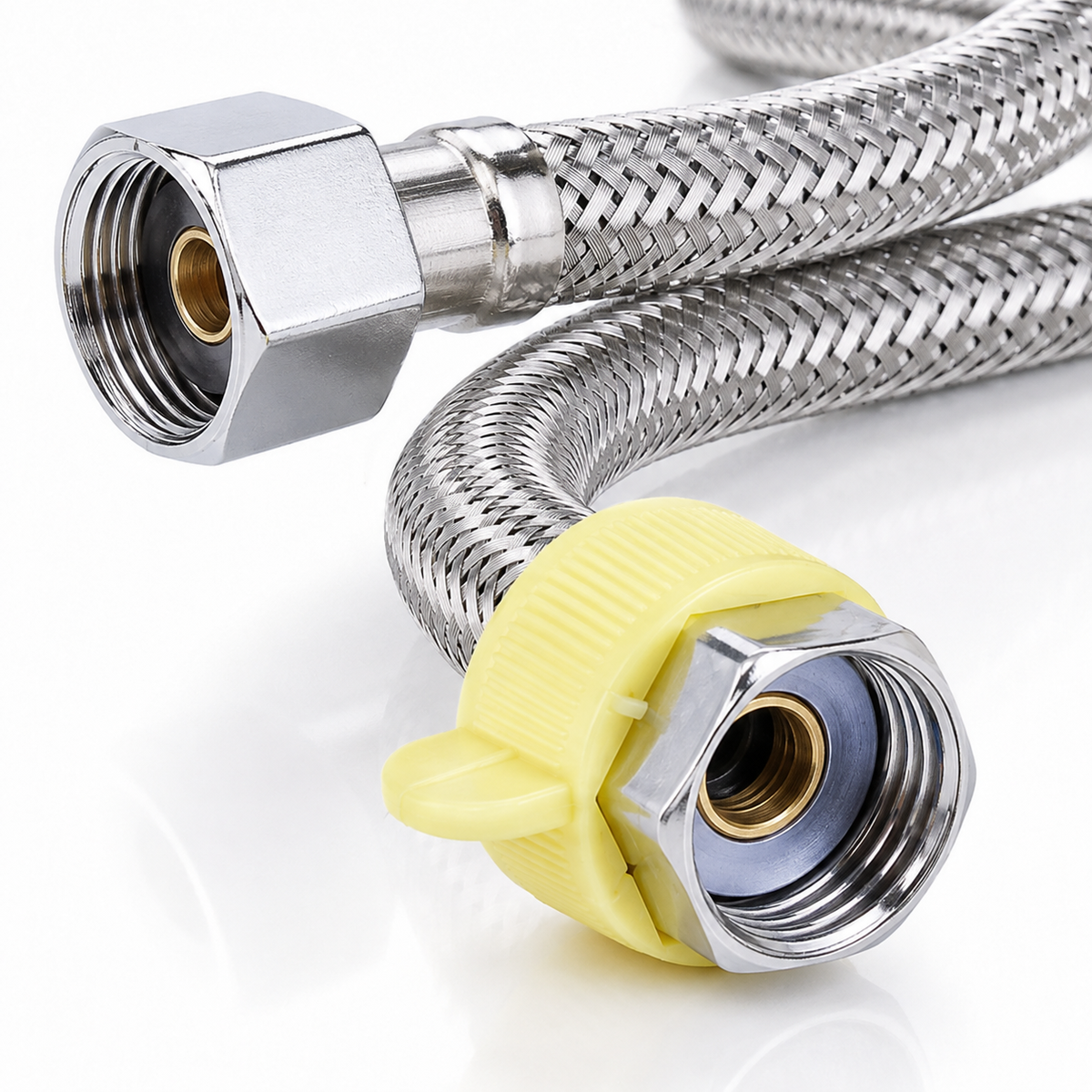 🔧 Heater Hose | Braided Steel Homeowners | Flexible Silver Connector