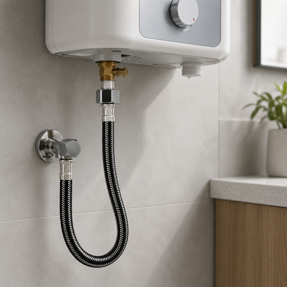 🔧 Plumbing Hose | Braided Steel Utility Homeowners | Flexible Connector