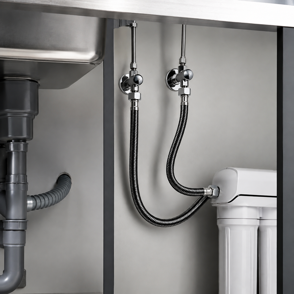 🔧 Plumbing Hose | Braided Steel Utility Homeowners | Flexible Connector