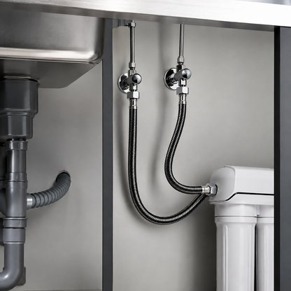🔧 Plumbing Hose | Braided Steel Utility Homeowners | Flexible Connector