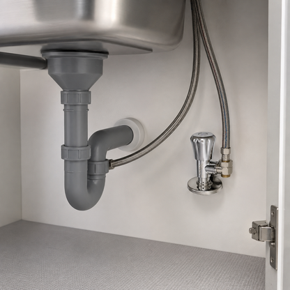 🔩 Angle Valve | Brass Bathroom Homeowners | Polished Chrome Control