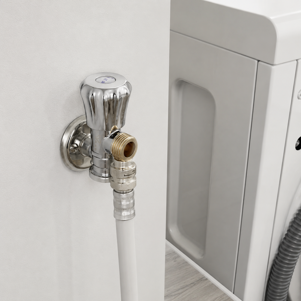 🔩 Angle Valve | Brass Bathroom Homeowners | Polished Chrome Control