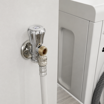 🔩 Angle Valve | Brass Bathroom Homeowners | Polished Chrome Control