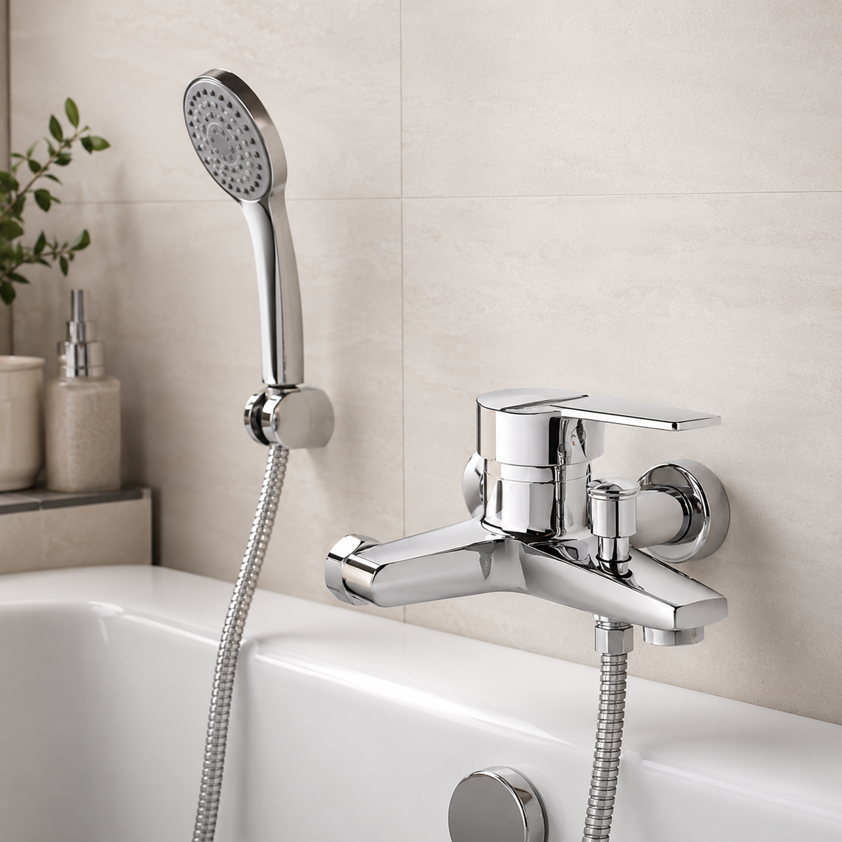 🚿 Bath Faucet | Chrome Bathroom Homeowners | Sleek Diverter Control