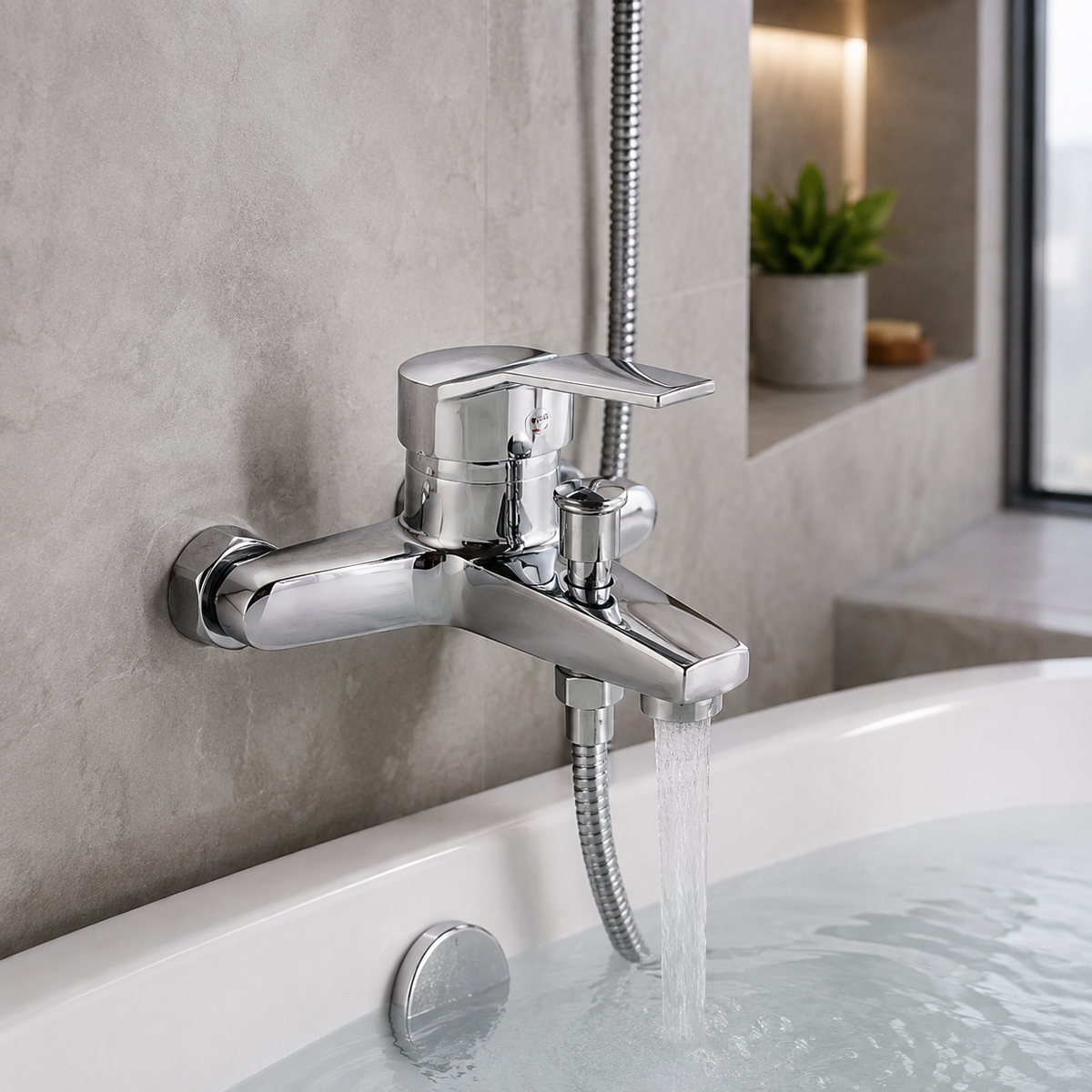 🚿 Bath Faucet | Chrome Bathroom Homeowners | Sleek Diverter Control