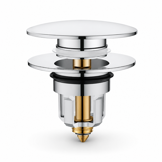 🛁 Sink Stopper | Brass Bathroom Homeowners | Polished Pop-Up Seal