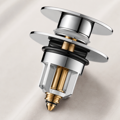 🛁 Sink Stopper | Brass Bathroom Homeowners | Polished Pop-Up Seal