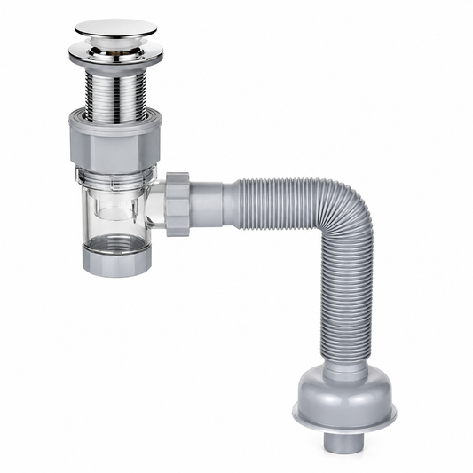 🛠 Sink Drain Kit | Plastic Bathroom Homeowners | Flexible Plumbing