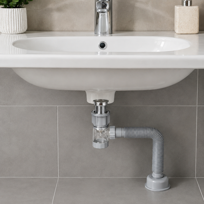 🛠 Sink Drain Kit | Plastic Bathroom Homeowners | Flexible Plumbing
