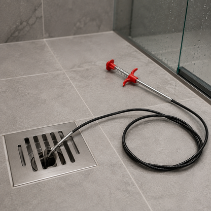 🛠 Drain Cleaner | Steel Plumbing Homeowners | Flexible Four-Claw Grabber