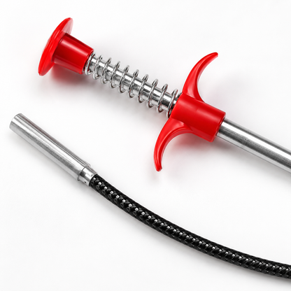 🛠 Drain Cleaner | Steel Plumbing Homeowners | Flexible Four-Claw Grabber