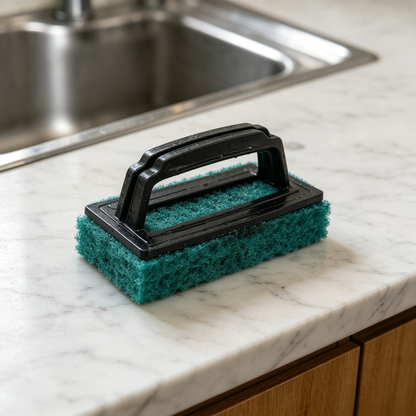 🧽 Handled Kitchen Scouring Pad | Heavy-Duty Scrubber | Dish & Surface Cleaning Essential