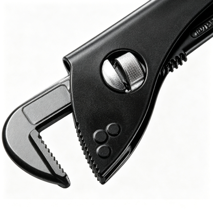 🔧 Stubby Adjustable Wrench | Compact Wide-Jaw Tool