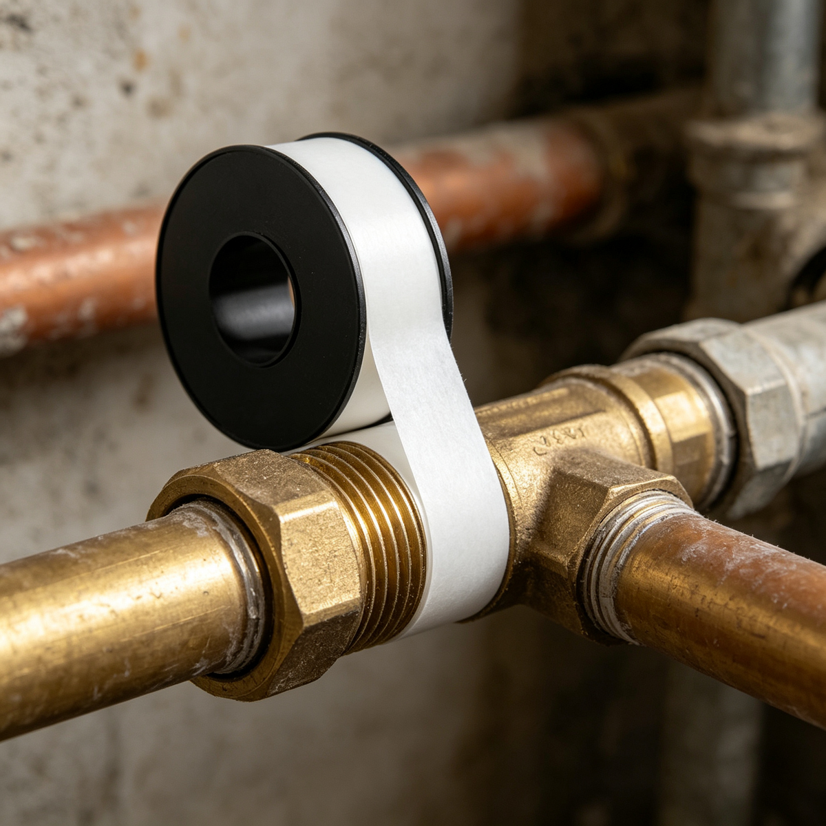 🔧 PTFE Thread Seal Tape | Flexible Wrap | Plumbing Connection Essential