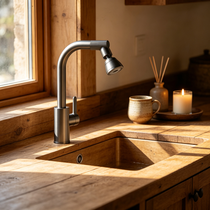 🚰 Modern Kitchen Faucet | Adjustable Swivel Spout | Flexible Sink Water Fixture