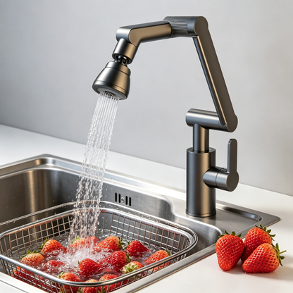 🚰 Modern Kitchen Faucet | Adjustable Swivel Spout | Flexible Sink Water Fixture