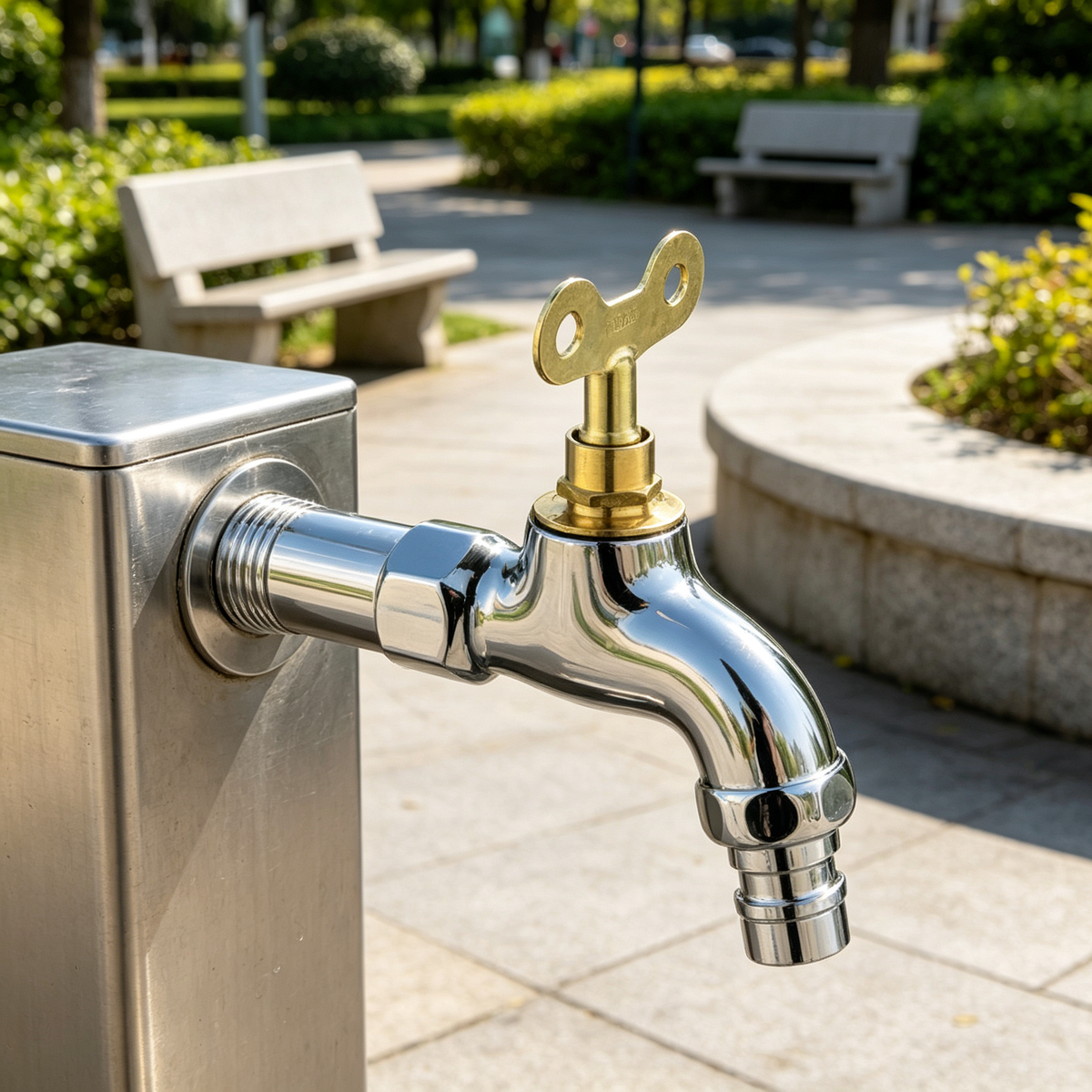 🔐 Lockable Stainless Steel Faucet | Key-Controlled Outdoor Tap | Secure Water Access